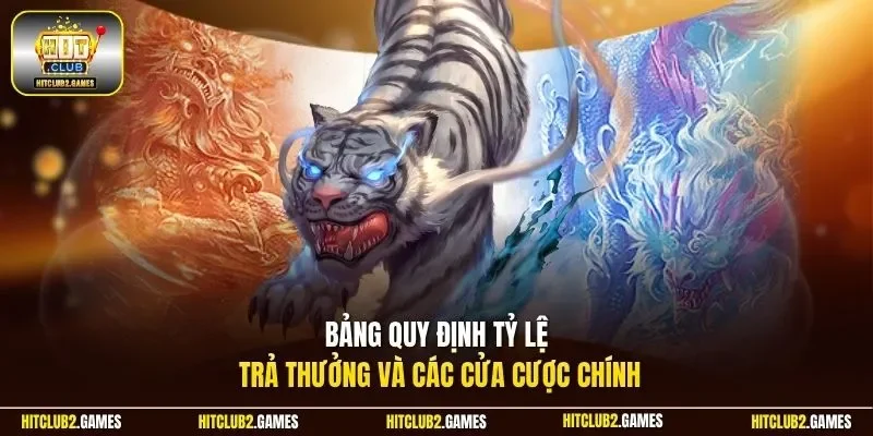 Bảng quy định tỷ lệ trả thưởng và các cửa cược chính