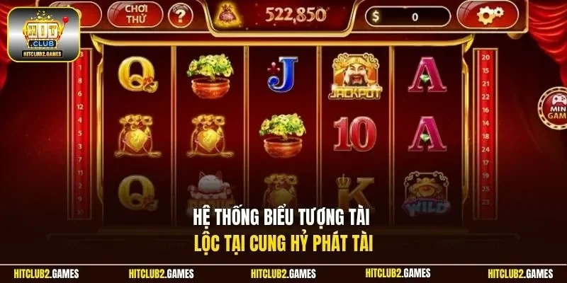 Hệ thống biểu tượng tài lộc tại Cung Hỷ Phát Tài